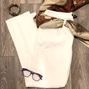 Lafayette 148 Wooster White Jeans SZ 10